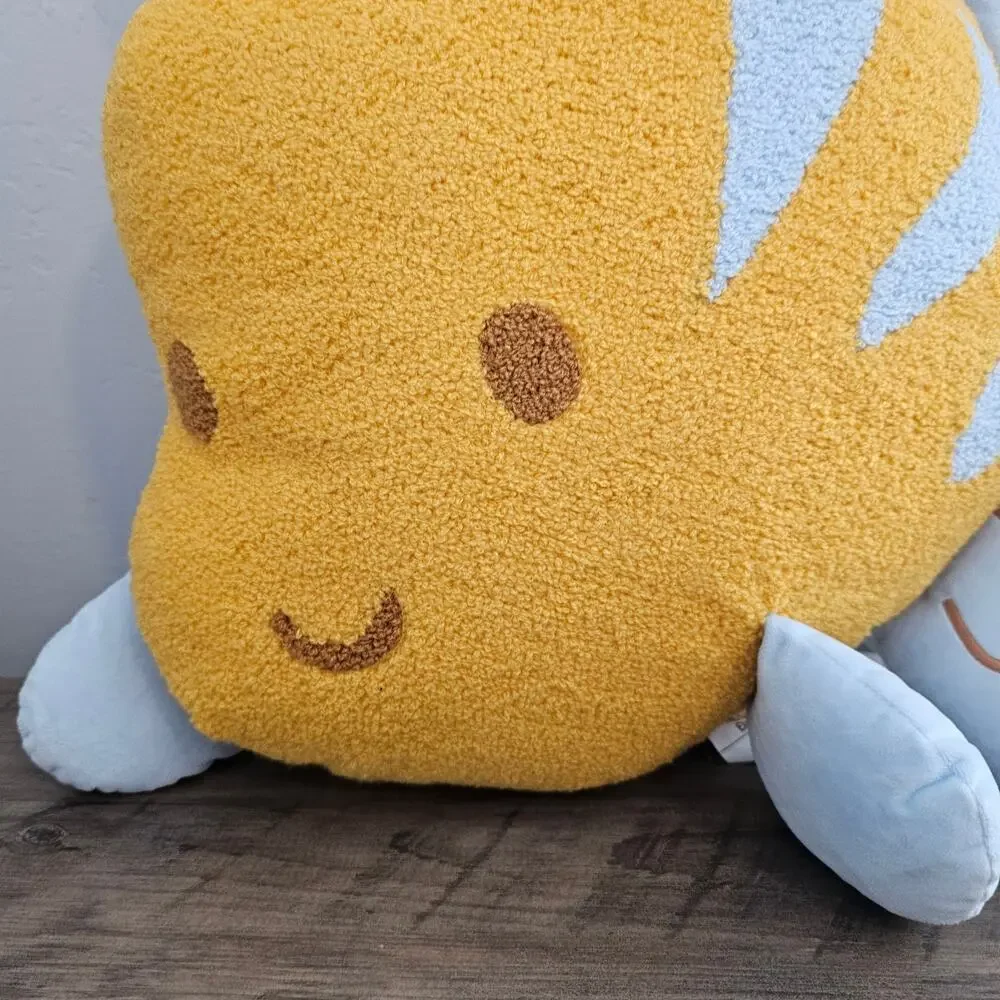 Disney The Little Mermaid Flounder Decorative Pillow Fish Princess Home Decor